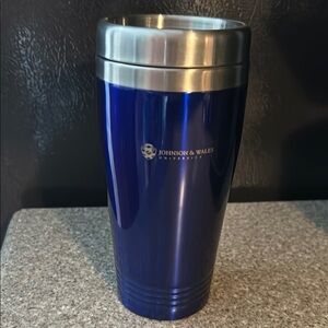 Johnson & Wales University Blue Travel Mug